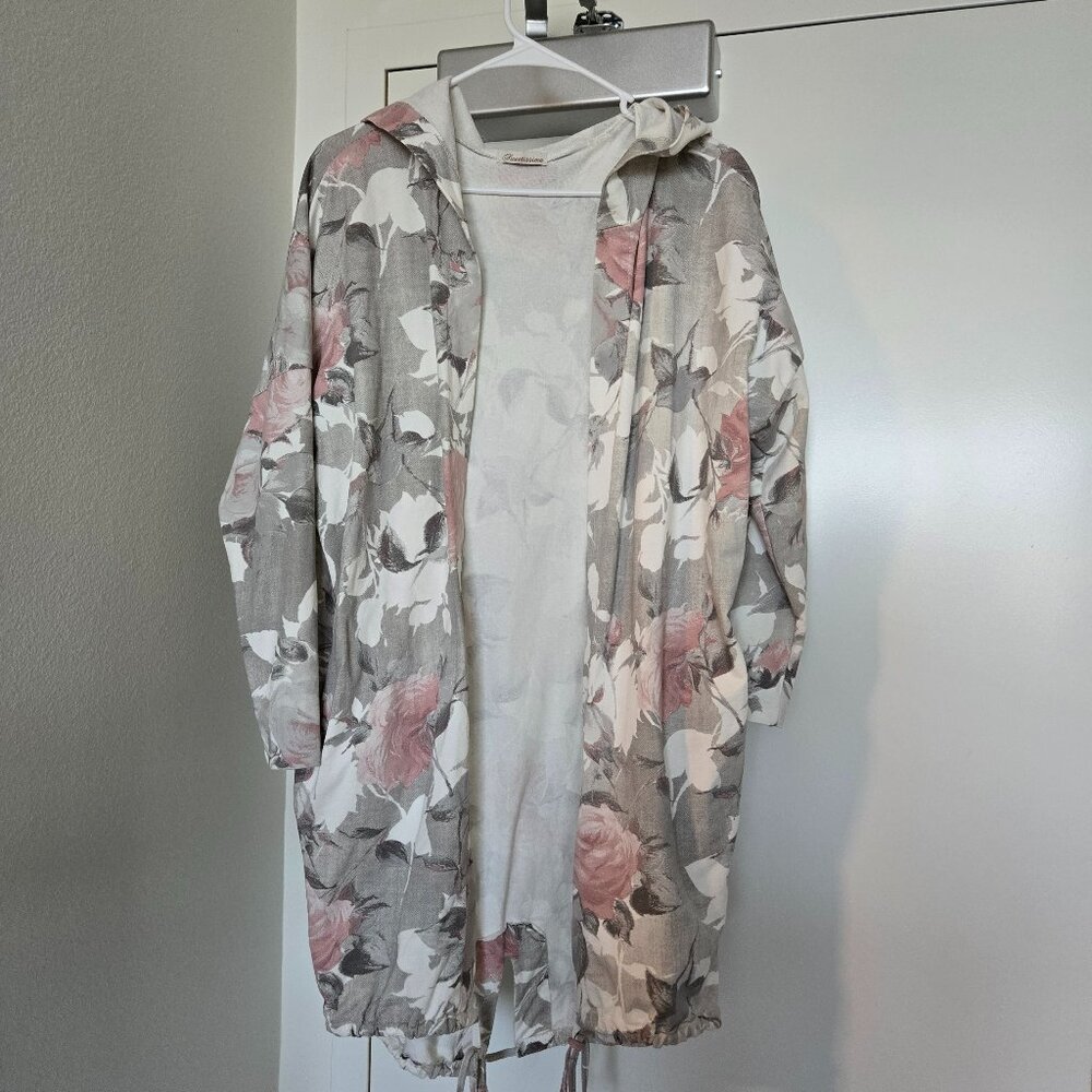 Floral Jacket/Tunic with a hoodie